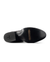 Sole view of The Wyatt - Black Cherry Ostrich on plain background