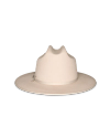 Back view of The Cruiser Wool Blend Cowboy Hat - Bone on plain background