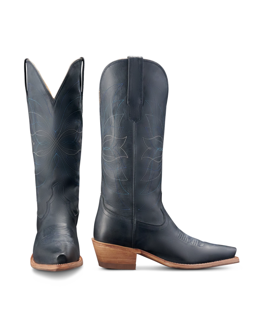 The Annie in Navy Goat - Women's Cowgirl Boot | Tecovas