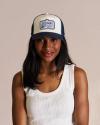 View of Ropin' Rodeo 5-Panel Low Pro Trucker - Navy/White