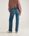 Back view of Women's Vintage High Rise Jean - Medium Wash  on model