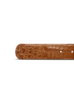 Closeup view of Men's Caiman Belt II - Caramel