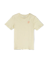 Front view of Women's Leap for Tecovas Tee - Light Yellow/Multi on plain background