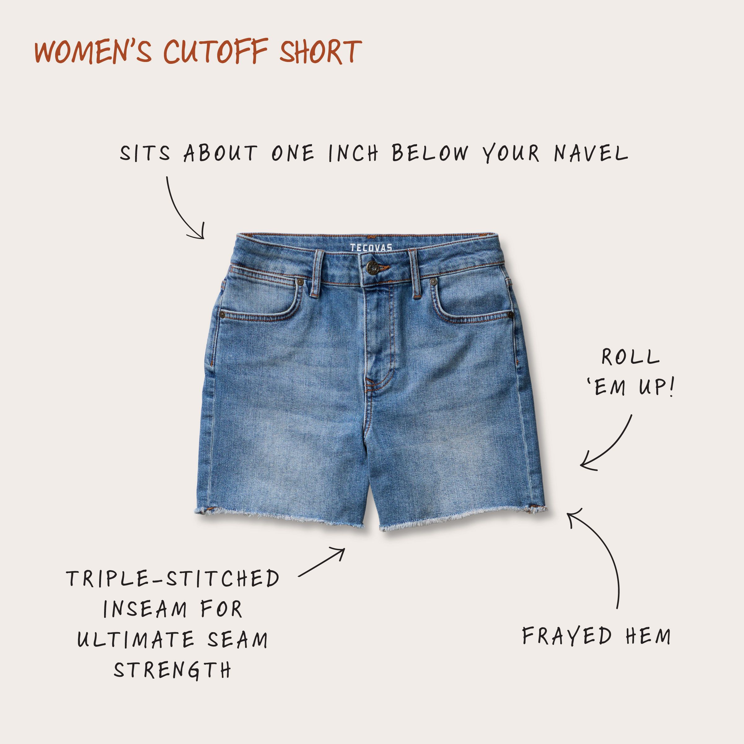 Women in cutoff on sale shorts