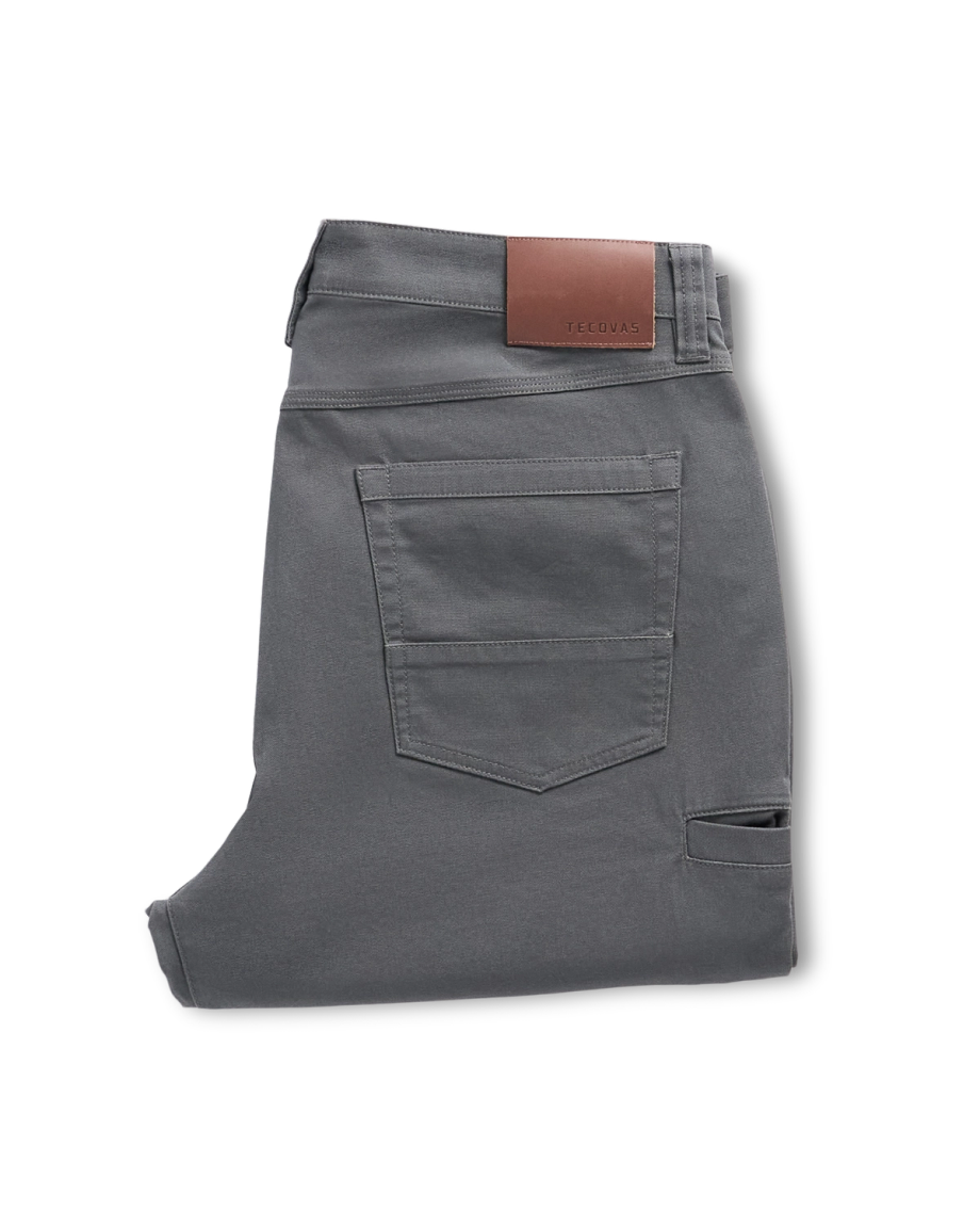 Folded view of Men's Work Pant - Asphalt on plain background