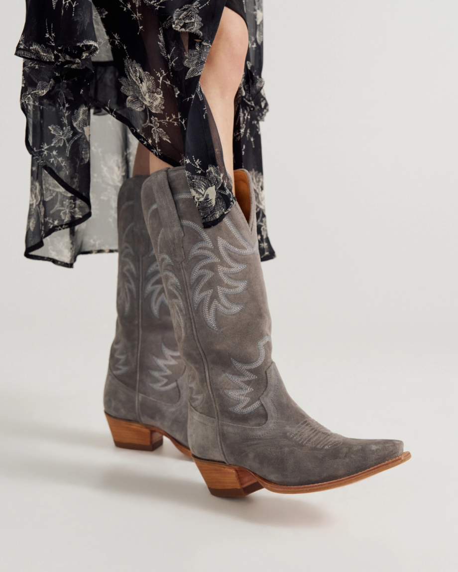 View of The Annie - Charcoal Suede