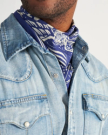 View of Americana Bandana - Blue