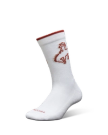 View of Buckin Bronc Crew Socks (2-Pack) - White / Rust