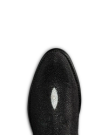 Toe view of The Pierce - Jet Black Stingray on plain background