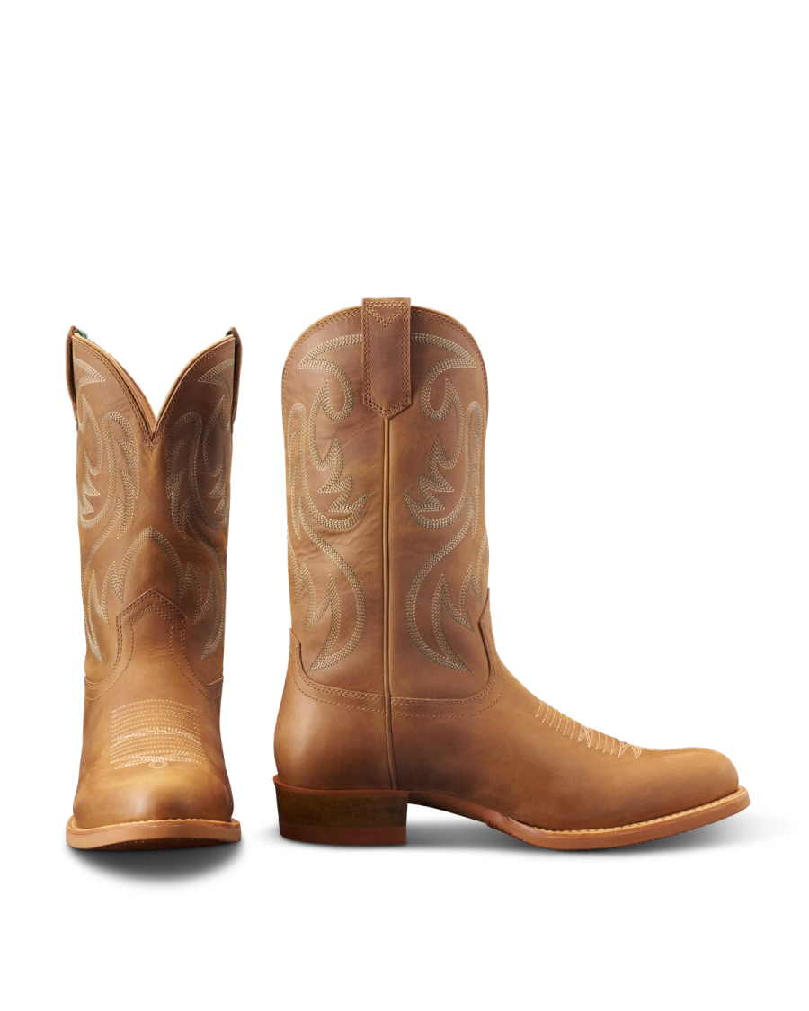 tobacco leather boots STEEL GANG SW / BADALASSI CARLO with exceptional high El General Rodeo Boot -