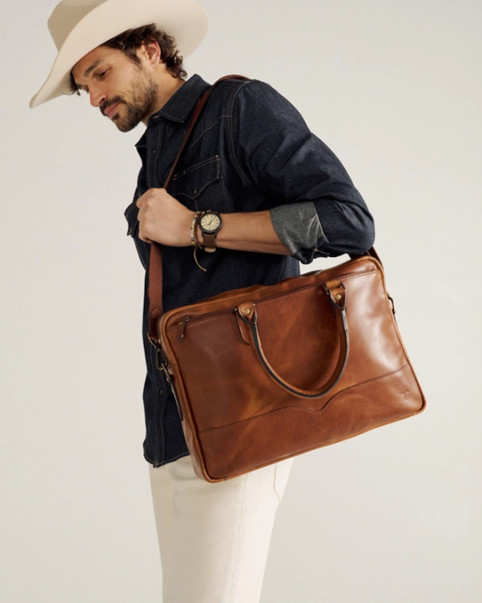 Men's Dark Brown Cowhide Travel Bags | Tecovas