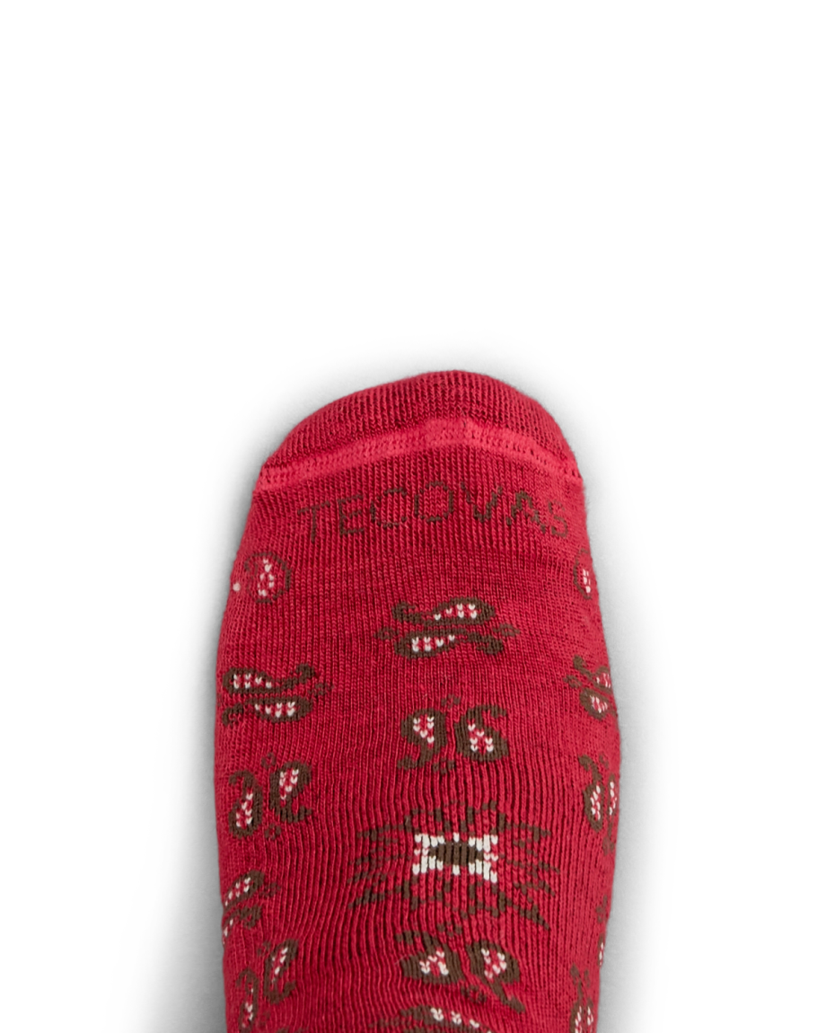 Toe view of Hiker Socks (2-Pack) - Bandana Multi on plain background