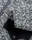 Closeup view of Women's Liner Jacket - Black / White
