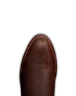 Toe view of The Dean - Tobacco Bison on plain background