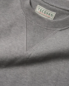 Closeup detail view of Men's Old School Sweatshirt - Grey Heather