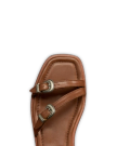Toe view of The Blakely - Saddle on plain background