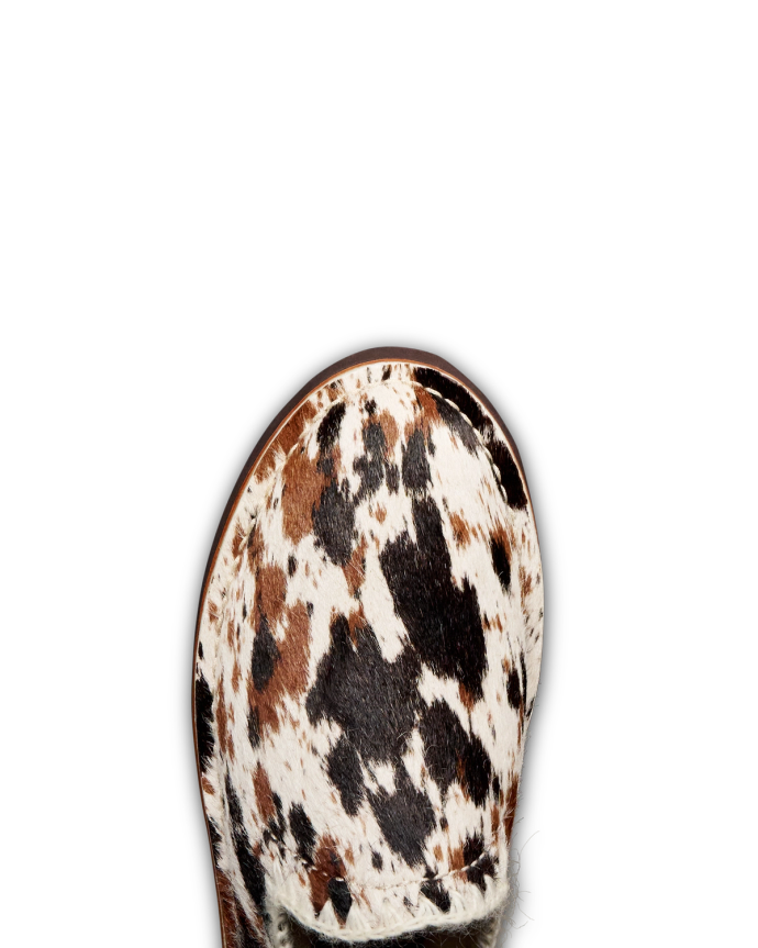 Toe view of The Olivia - Hair On Hide on plain background