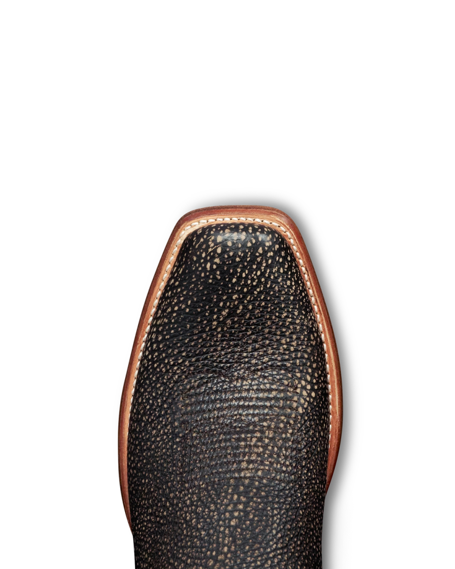 Toe view of The Parker - Charcoal Bison on plain background