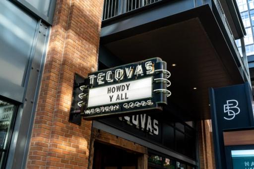 Image of the Tecovas Broadway store. 