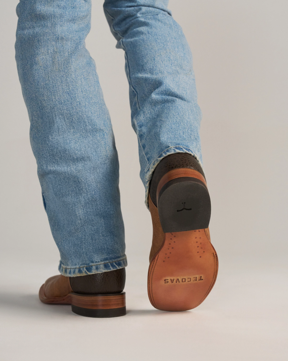 View of The Doc - Tan / Bone Calfskin