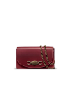 Front view of Concho Chain Crossbody - Cabernet on plain background