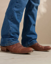 Closeup detail view of Men's Rugged Bootcut Jeans - Medium