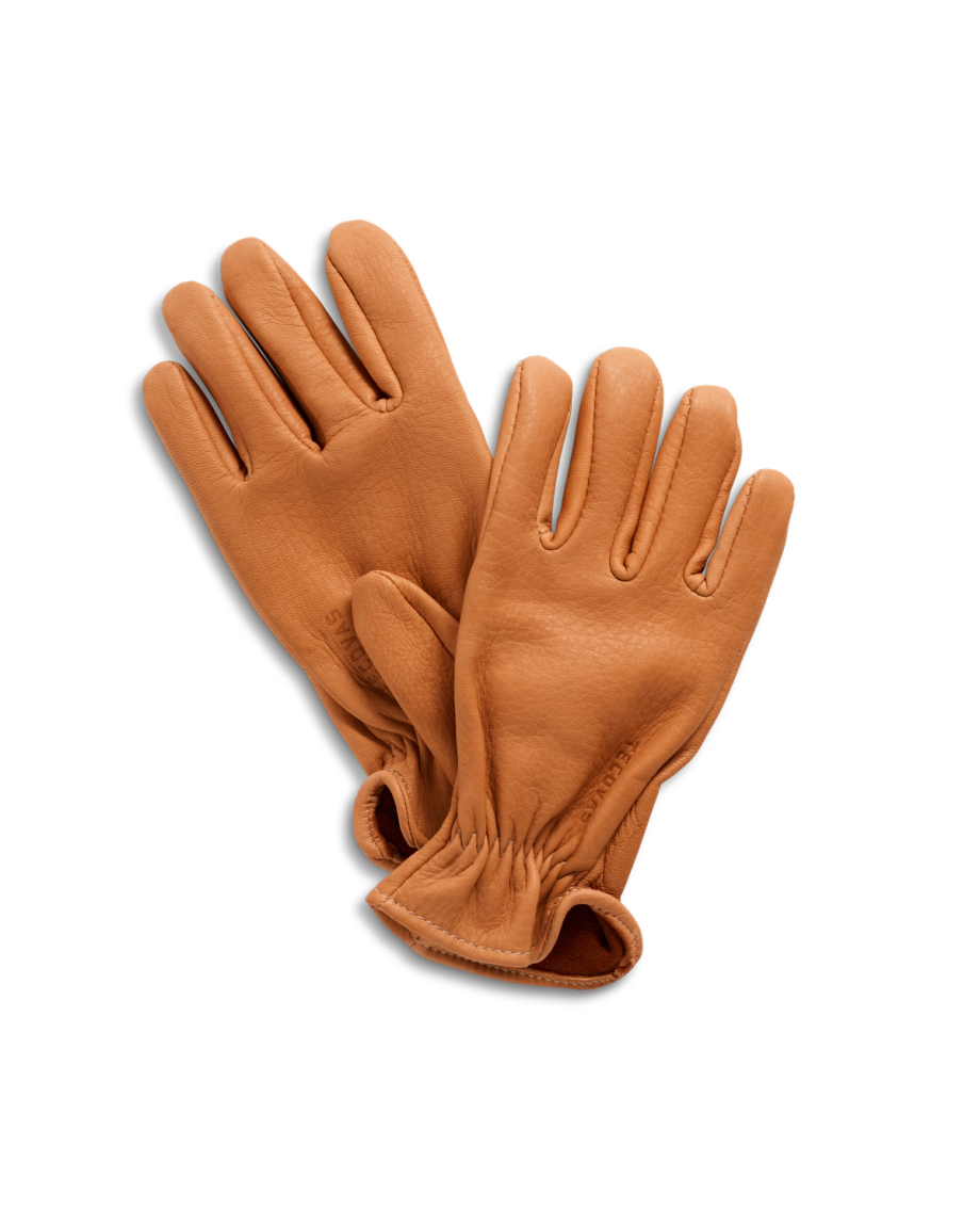 Front view of Chore Gloves - Tan on plain background