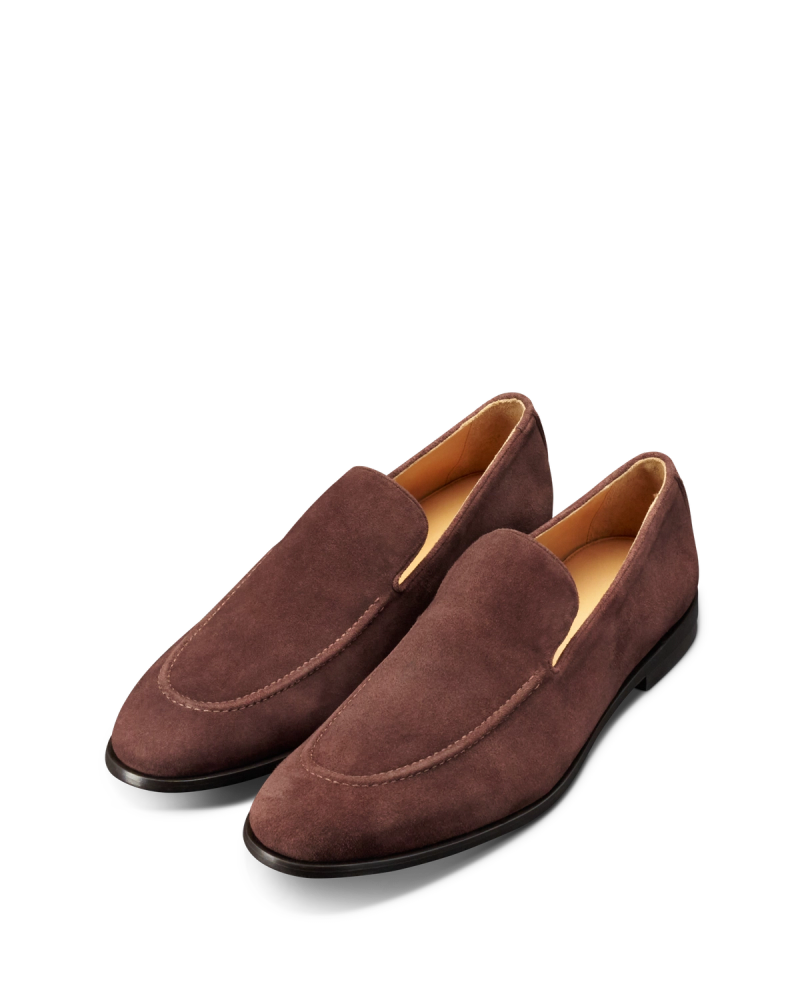 The Bennett in Earth Deerskin Roughout - Men's Loafer | Tecovas
