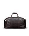 Back view of Bartlett Large Weekender Dark Chocolate - Dark Chocolate on plain background