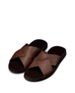 Quarterfront view of The Lexington - Dark Chocolate on plain background