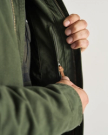 Closeup view of Men's Barn Coat - Pine