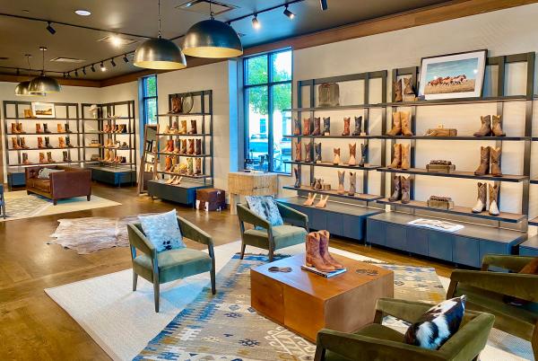 Interior of the Tecovas store in Southlake Town Square