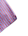 Closeup of the men's short sleeve pearl snap