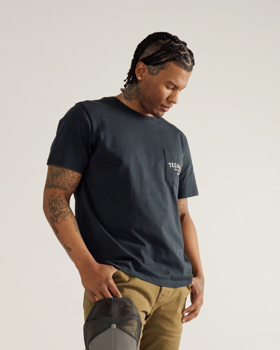 Fine Makers Pocket Tee - Black Supima cotton | Tecovas