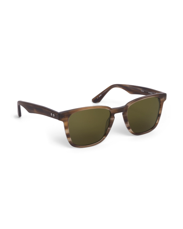 Quarterfront view of Tecovas x KREWE Vindel - Matte Kombu on plain background