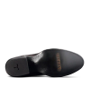 Sole view of The Cartwright - Black Cherry Cowhide on plain background
