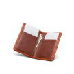 Front view of Bifold Card Case - Pecan on plain background