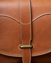 Closeup view of Women's Sierra Saddle Bag - Saddle Tan