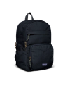 Quarterfront view of Canyon Backpack - Black on plain background