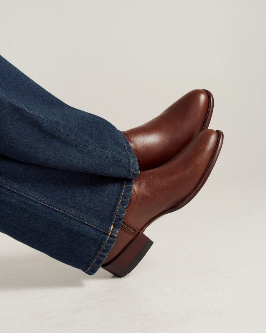 The Dean Zip Boot - Hazelnut brown cowhide | Tecovas