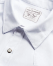 Closeup detail view of Men's Performance Western Pearl Snap SS - Classic Fit - White