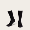 Image of black, mid calf boot socks