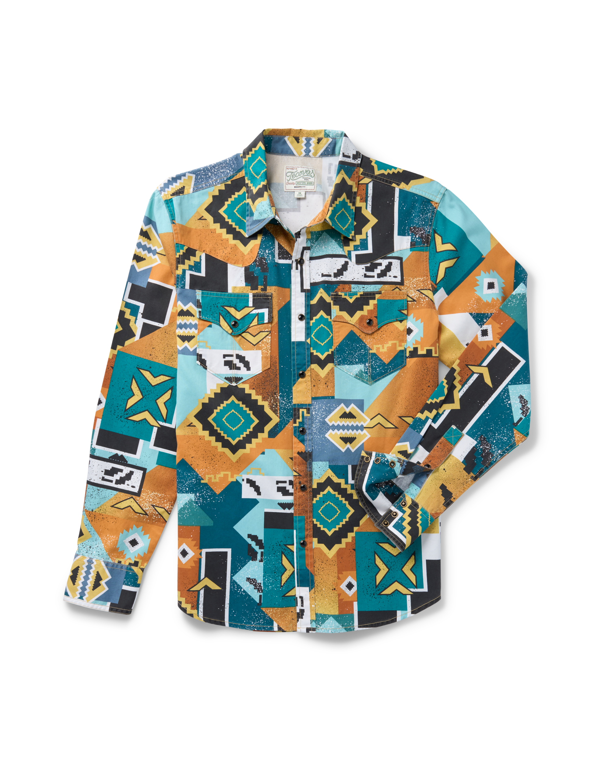 Tecovas Men's Flying-T Thorn Stopper Pearl Snap INTERNATIONAL SHIPPING