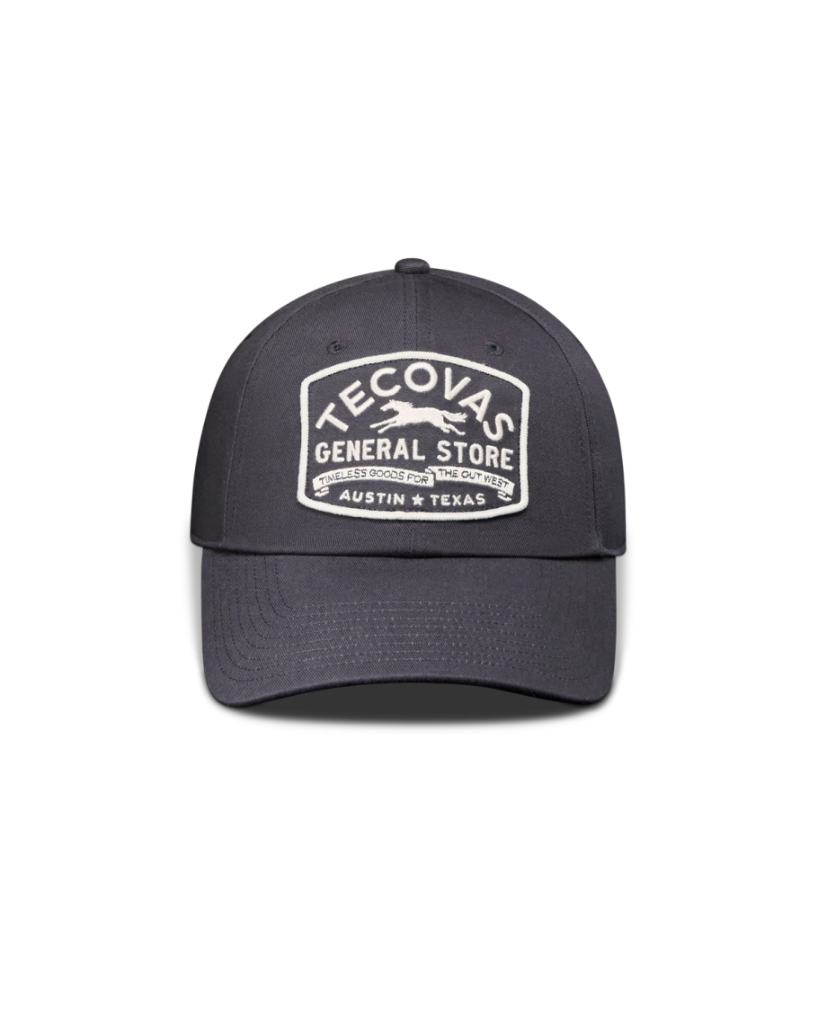 Front view of General Store Dad Hat - Washed Navy on plain background
