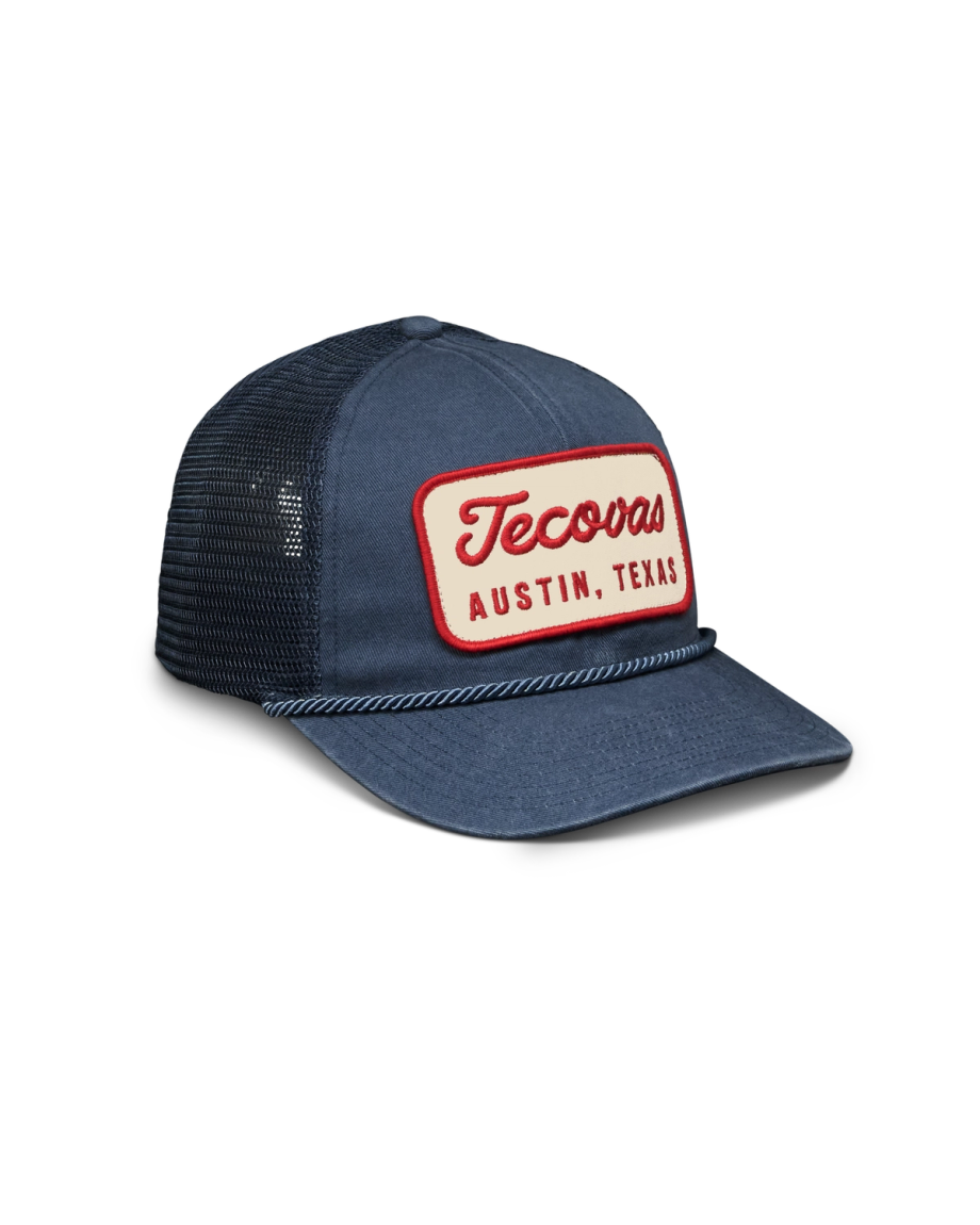 Quarterfront view of Mechanic Trucker - Washed Blue on plain background