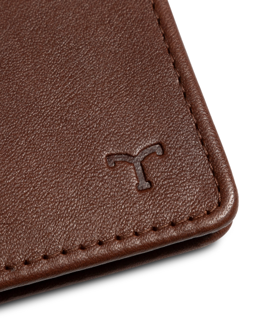 Men's Brown cowhide Bifold Card Holder | Tecovas