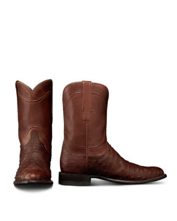 Pair view of The Duke - Hazelnut Ostrich on plain background