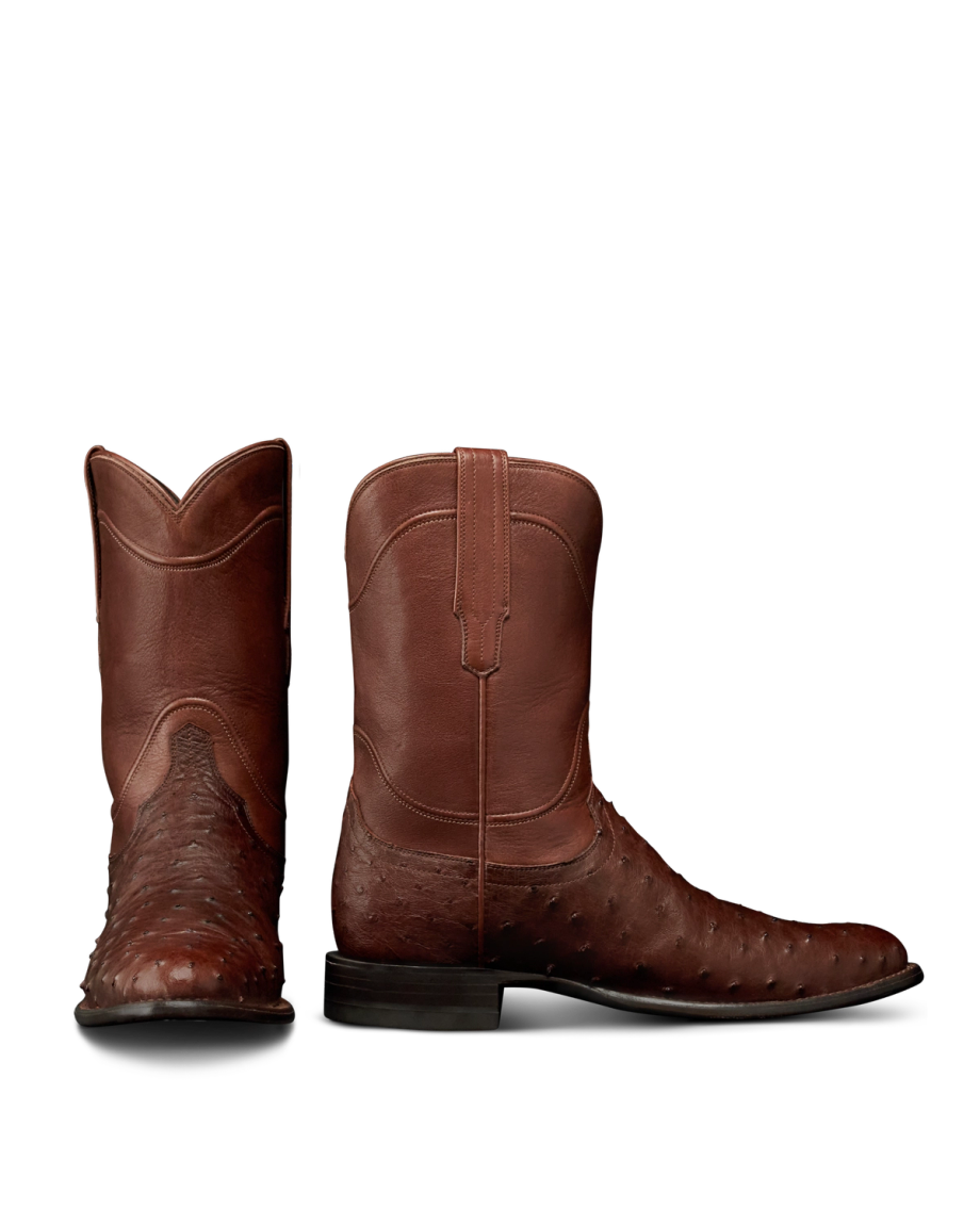 Pair view of The Duke - Hazelnut Ostrich on plain background