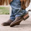 Man wearing The Prescott Hickory Horseman boots