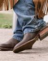  Man wearing The Prescott Hickory Horseman boots